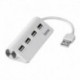 Hub USB 1:4 Hama USB 2.0, biały