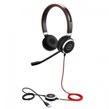 Słuchawki przewodowe z mikrofonem Jabra Evolve 40 MS Stereo, USB-C czarne