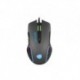 Mysz przewodowa Fury Hustler optyczna Gaming 6400 DPI czarna RGB