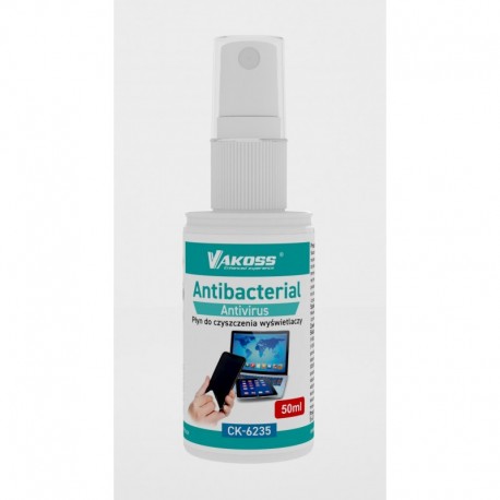 Płyn do czyszczenia ekranów dotykowych Vakoss CK-6235 antybakteryjny/antywirusowy