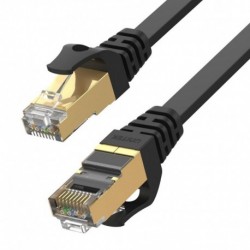 Patchcord UNITEK C1897BK-3M płaski Ethernet Cat.7, 3m