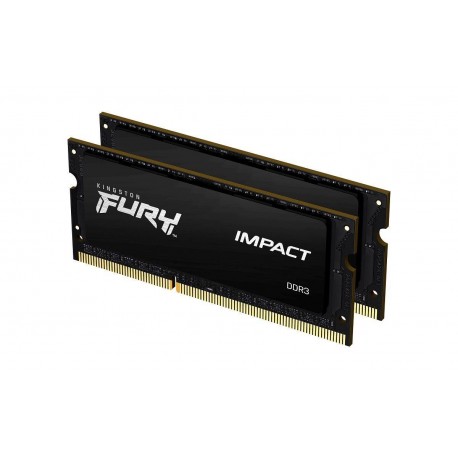 Pamięć SODIMM DDR3 Kingston Fury Impact 8GB (2x4GB) 1866MHz CL11 1,35V czarna