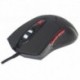 Mysz przewodowa Manhattan 2400dpi Gamingowa optyczna czarna