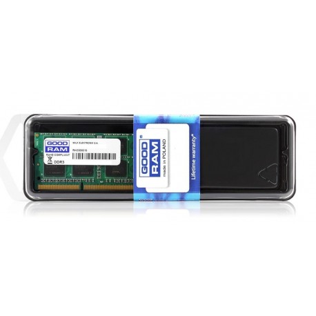 Pamięć DDR3 GOODRAM SODIMM 8GB PC3-12800 1600Mhz 1,35V Low Voltage