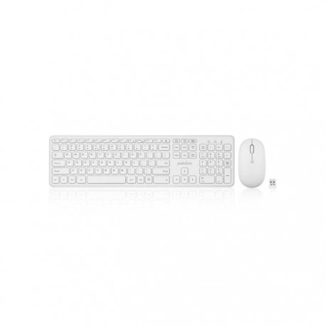 Zestaw bezprzewodowy klawiatura+mysz Perixx PERIDUO-610 biały x-scissor