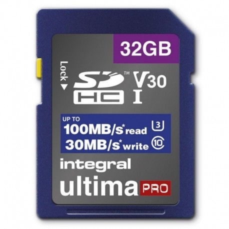 Karta pamięci SDHC INTEGRAL High Speed V30 UHS-I U3 32GB