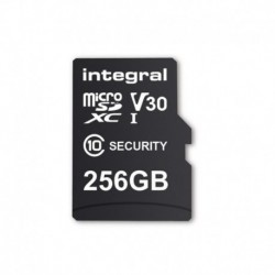 Karta pamięci Security Micro SD INTEGRAL 4K V30 UHS-1 U3 A1 256GB (+adapter SD)