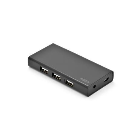 HUB/Koncentrator Ednet 7-portowy USB 2.0 HighSpeed, aktywny, czarny