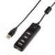 Hub USB 2.0 Hama 1:4 z funkcją wł/wył. czarny