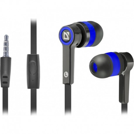 Słuchawki z mikrofonem DEFENDER PULSE 420 douszne 4-pin czarno-niebieskie