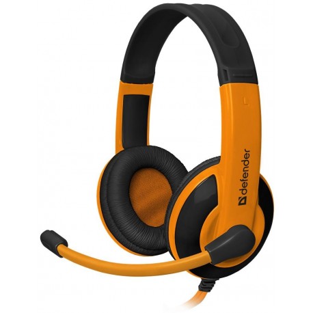 Słuchawki z mikrofonem DEFENDER WARHEAD G-120 Gaming pomarańczowo-czarne + GRA