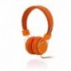 Słuchawki z mikrofonem iBOX D12 pomarańczowe