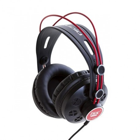 Słuchawki ISK HP-580 czarno-czerwone