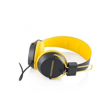 Słuchawki z mikrofonem MODECOM MC-400 CURCUIT czarno-żółte