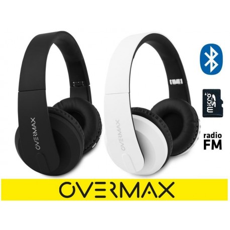 Słuchawki z mikrofonem MP3 BT OVERMAX SOUNDBOOST bezprzewodowe czarne