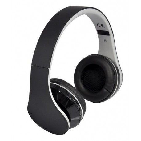 Słuchawki z mikrofonem Rebeltec PULSAR bezprzewodowe Bluetooth czarno-białe