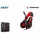 Słuchawki z mikrofonem Rampage SN-R1 Gaming czarno-czerwone