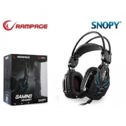 Słuchawki z mikrofonem Rampage SN-R10 Gaming czarne