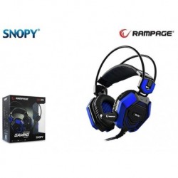 Słuchawki z mikrofonem Rampage SN-R5 Gaming czarno-niebieskie