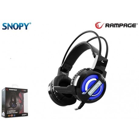 Słuchawki z mikrofonem Rampage SN-RW4 7.1 LED Gaming