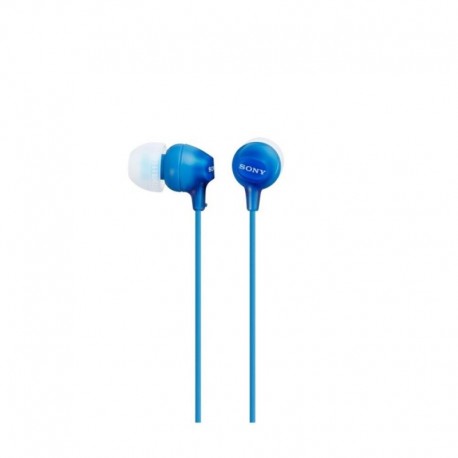Słuchawki z mikrofonem Sony MDR-EX15APL niebieskie