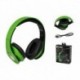 Słuchawki z mikrofonem VAKOSS SK-378E składane czarno-zielone