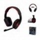 Słuchawki z mikrofonem VAKOSS SK-355KR czarno-czerwone