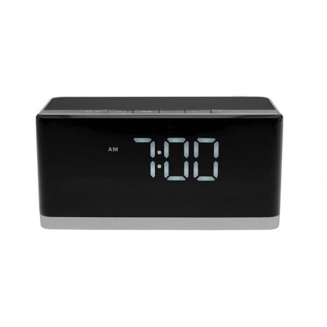 Głośnik Bluetooth stereo z wbudowanym zegarem i budzikiem Media-Tech Wakebox BT MT3148