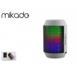 Głośnik Bluetooth Mikado MD-15BT Grey microSD Radio FM LED Show