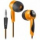 Słuchawki DEFENDER BASIC 604 douszne czarno-pomarańczowe