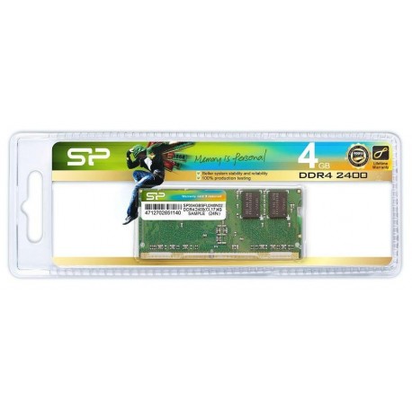 Pamięć DDR4 SODIMM Silicon Power 4GB 2400MHz CL17 1.2V 512Mx8 260pin