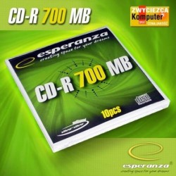CD-R ESPERANZA 56x 700MB (Koperta 10) SILVER