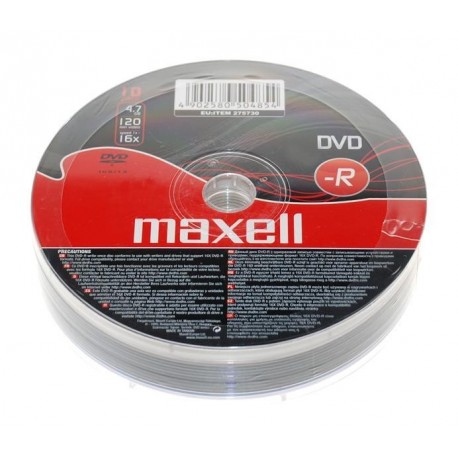 DVD-R MAXELL 4,7 GB 16x SZPINDEL 10