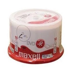 DVD-R MAXELL 4,7 GB 16x PRINTABLE CAKE 50