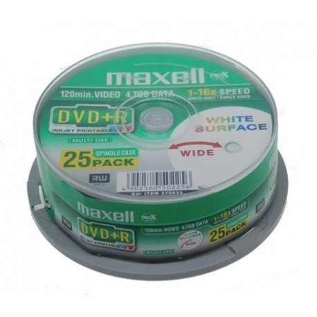 DVD+R MAXELL 4,7 GB 16x PRINTABLE CAKE 25