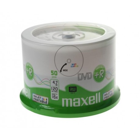 DVD+R MAXELL 4,7 16x GB PRINTABLE CAKE 50
