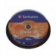 DVD-R Verbatim 16x 4.7GB (Cake 10) MATT SILVER