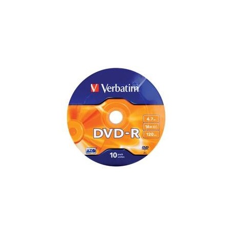 Dysk DVD-R VERBATIM 4,7 GB 16x AZO 10 szt