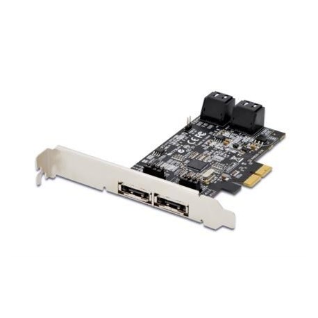 Kontroler SATA III DIGITUS PCI Express, 4xSATA 2xeSATA, Chipset: 88SE9230