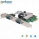 Kontroler/Karta Manhattan PCI-Express Portu szeregowego 2x RS232/COM  ICC X-PCI-2SER2 