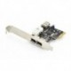 Kontroler Firewire (400) DIGITUS PCI Express, 2xZew. 1xWew. IEEE1394a 6pin, Low Profile