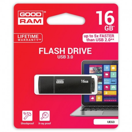 Pendrive GOODRAM EDGE 16GB USB3.0 Alu. Black
