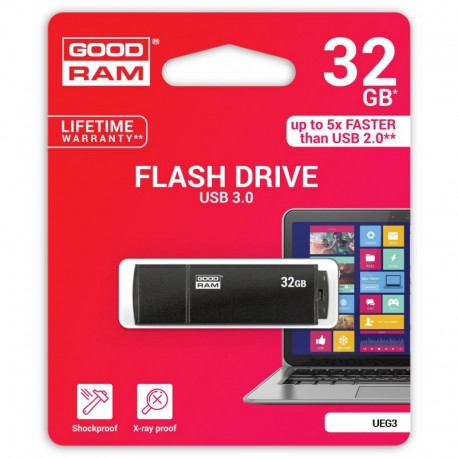 Pendrive GOODRAM EDGE 32GB USB3.0 Alu. Black