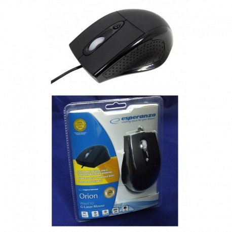 Mysz przewodowa ESPERANZA G-LASER ORION EM107L optyczna Gaming czarna