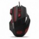 Mysz przewodowa Esperanza MX201 Wolf optyczna Gaming 7D usb czarno-czerwona