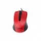 Mysz przewodowa GEMBIRD MUS-101-R optyczna 1-SCROLL USB czarno-czerwona
