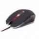 Mysz przewodowa GEMBIRD optyczna Gaming 2400DPI 6-BUTTON czarno-czerwona
