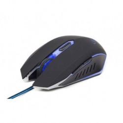 Mysz przewodowa GEMBIRD optyczna Gaming 2400DPI 6-BUTTON czarno-niebieska