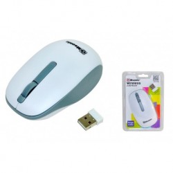 Mysz bezprzewodowa MSONIC MX707W optyczna 3 przyciski 1000dpi biało-szara