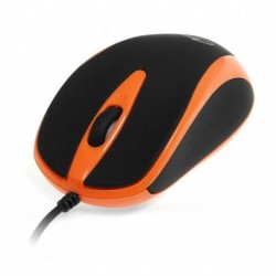 Mysz przewodowa Media-Tech PLANO MT1091O optyczna czarno-pomarańczowa